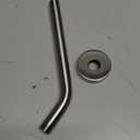 HarJue Shower Arm with Flange and Teflon Tape, Wall Mounted Shower Pipe 304 Stainless Steel Extension Arm for Fixed Shower Head & Handheld (10 Inch, Brushed Nickel)