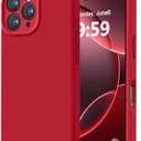 LOVE 3000 Designed for iPhone 16 Pro Case, Premium Silicone with [Soft Anti-Scratch Microfiber Lining] Shockproof Protective Phone Case for Men Women Girls 6.3", Red