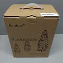 Kintrot Cuckoo Clock, Traditional Black Forest Handcrafted Wooden Quartz Clock for Wall Antique Decroration with Maple Leaf Pendulum, 12 Melodies, Night Sensor and Singing Bird (KT816W)