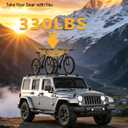 Tuyoung Roof Rack Cross Bars Wrangler - 330 lbs Lockable Crossbars 3PCS Fit for Jeep Wrangler JK JL Gladiator JT 2007-2026 with Metal, 2 & 4 Door Heavy Duty Aluminum Rooftop Kayak Luggage Racks