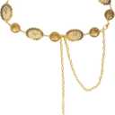 Western-Belts For Woman-Cowgirl-Belt Cowboy-belts for Women - Country Concert Outfit Concho boho belt for Dress (Length 51.1" (29.5"+extended chain 21.6"), Golden)