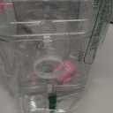 Kathson Small Animal Carry Cage for Hamsters, Gerbils, Mice - Transparent, Portable, Convenient