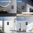 Soap Dispenser Wall Mount 28oz Commercial Hand Soap Dispenser for Bathroom Liquid Gel Hand Sanitizer Dispenser No Drilling Black