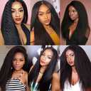 30 32 34 Inch DiexrLamx Kinky Straight Bundles Human Hair Natural Black Bundle Unprocessed Virgin Hair 3 Bundles Yaki Straight Weave