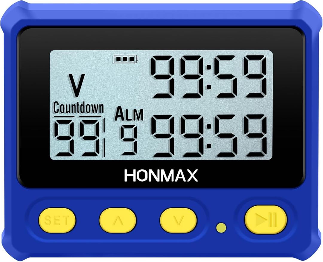 8200 Interval Timer and Stopwatch, Backlight, USB-C Charged, Clock