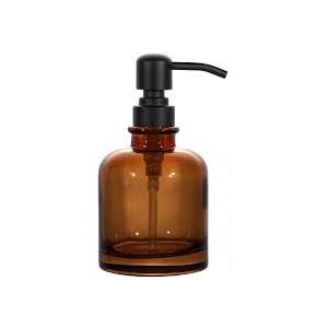 Amber Glass Soap Dispenser