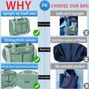 ZHMO Canvas Tote Bag for Women,Women's Bags Crossbody Bags Work Laptop Tote Bag Large Handbags Purse for Travel Nurse Teacher