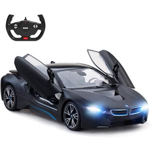 RASTAR Remote Control Car, 1:14 BMW i8 Radio Remote Control Racing RC Toy Car Model Vehicle, Open Doors by RC, MattBlack