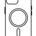 Phone Case with Black Border, Protective Slim Cover with Large Camera Cutout