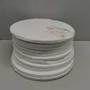 Cakebon Round Cake Boards  Sturdy 1/2 Thick Cake Drums  12 Inch Professional Base para Pastel Fully Wrapped Edges White 12Pack