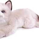 ZHONGXIN MADE Ragdoll Cat Plush, Lifelike Stuffed Animal, Cute 20inch Plush Toy Pet, Soft Toy for Kids