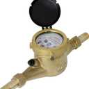 1/2 Water Meter: Lead Free Brass, NSF Certified, Multi-Jet, Gallons (Horizontal Installation)