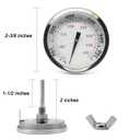 67088 67731 Accurate Grill Thermometer for Weber Genesis 300, Genesis II & Summit Series Grills, Genesis E/S 310 330 Temperature Gauge, Thermostat Replacement for Weber, Center Mount, 2-3/8 Diameter