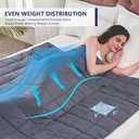 25 lbs weighted blanket Queen Size for Adults (60”x 80”, Grey) Cooling Heavy Blanket for Sleeping Perfect for 240-260 lbs, Winter Thick Breathable Blanket with Premium Glass Bead, Machine Washable