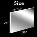 CALPALMY (4-Pack) 24x36 Clear Acrylic Sheet Plexiglass 1/8 Thick, Use for Craft Projects, Signs, Display Cases and More, Cut with Cricut, Engraver, Saw or Hand Tools No Knives