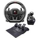 SUBSONIC - Superdrive GS650-X Steering Wheel with Manual Shifter, 3 Pedals, and Paddle Shifters - Racing Wheel for Xbox Series X/S, PS4, Xbox One - Black