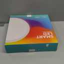 Roomratv Flush Mount Ceiling Light Fixture 2 Pack with Remote Control, Nightlight Warm 3000K, 12inch 28W Round Modern Ceiling Light, 3 Light Color Changeables, Brightness(10% to 100%) Adjustable (White)