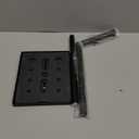 Free Standing Bathroom Toilet Paper Holder Stand with Reserve, Stainless Steel Pedestal Tissue Roll Holder, Black DECLUTTR