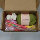 WaldyWop Crochet Kit for Beginners - 8 Flower Bookmarks Knitting Kit w/Step-by-Step Video Tutorials & Soft Yarn, Hook - Wobbles DIY Art Craft Kit for Adults, Birthday Gifts for Women Teen