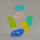 Sherr 21 Pcs Soft Ribs for Pottery Clay Silicone Rib Ceramics Tools Pottery Rubber Clay Ceramic Ribs for DIY Smooths Shapes Sculpting Tools, 7 Styles(Gentle Color,Mixed Style)