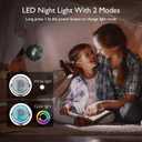 Momcozy 8000mAh Portable Stroller Fan, 27H Ultra-long Battery Life Detachable 4 Speed 360Rotate LED Night Light with 2 Modes, USB Rechargeable Handheld Cooling Fan for Travel/Car Seat/Bedroom