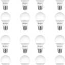 60-Watt Equivalent A19 Dimmable Energy Star LED Light Bulb Bright White (3000K)(16-Pack)