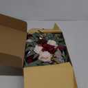 Faux Flower Swag Set of 2 for Wedding Welcome Signs Floral Swag Wedding Reception Ceremony Signs Decor (Red) (Burgundy Red & Cream)