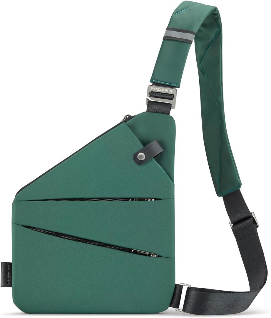 WANDER PLUS Anti Theft Crossbody Bag, Shoulder Bag Anti-theft Design for Travel, Sport, Work