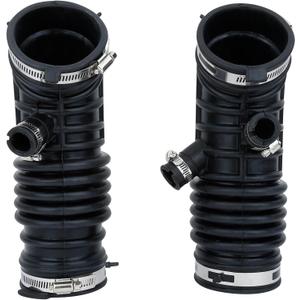 Engine Air Intake Hose Tube With Clamps(Left and Right Side).Replaces Part #16576-JK20A 16576-JK20B 16576-JK21A 16576-JK21B.Compatible with Infiniti EX35 2008-2012 G35 2007-2008 3.5L V6