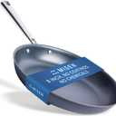 Misen Carbon Nonstick Frying Pan  Carbon Steel Pan, Naturally Nonstick No-Coating Surface, Ultra-Durable & Oven-Safe, Induction & Gas Compatible - 8 Inch