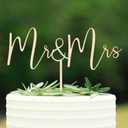 Mr & Mrs Wood Cake Topper, Bride and Groom Cake Topper Wedding Anniversary Bridal Shower, Engagement Party Decorations, Wedding Decoration, Perfect Keepsake(Design 01)