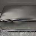 Vivifying Stainless Steel Litter Box, XL Side Entry Extra Large Litter Box with Lid for Big Cats & Kitty, Removable Enclosed Metal Cat Pan with High Sided Enclosure, Scoop, Mat, Footboard (Black)