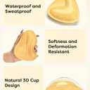 2 x Double Sided Sticky Bra Inserts, Self Adhesive Reusable Sticky Push Up Bra Pads Inserts for Breast Lift (Beige)