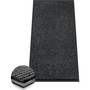 Azadx 2'x4' Indoor Outdoor Door Mat Heavy Duty Front Door Mat Ultra Absorbent Muddy Dirt Resist Welcome Door Mats Non-Slip Backing Entrance Mat for Home Commercial Outdoor Entrance Floor Mat (Dark Grey)