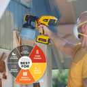Wagner Spraytech 2454976 FLEXiO 3550 18V Cordless Handheld HVLP Paint Sprayer, Sprays Most Unthinned Latex, Includes Two Nozzles and Two Batteries, Complete Adjustability