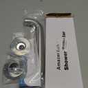 AmazerBath Shower Grab Bars for Seniors Anti Slip, Bath Safety Grab Bar for Needy, Stainless Steel Bathroom Safety Grab Bars, Thickened Bar Bigger Base Holds 500LBS, 12" L x 1.25" D, Brushed Nickel