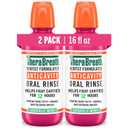 TheraBreath Anticavity Fluoride Oral Rinse Mouthwash, Fights Cavities, Strengthens Enamel and Freshens Breath, Dentist-Formulated, Alcohol-Free, Sparkle Mint Flavor, 16 fl oz, Pack of 2