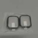 Misxi 2 Pack Tempered Glass Case Compatible for Apple Watch Series 11 (2025) Series 10 46mm, Screen Protector Cover for iWatch, Black