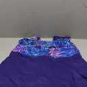 Womens Two Piece Tankini Bathing Suits with Skirt Tummy Control Swimsuits Ladies Swimwear (X-Large, Blue Purple Leaves)