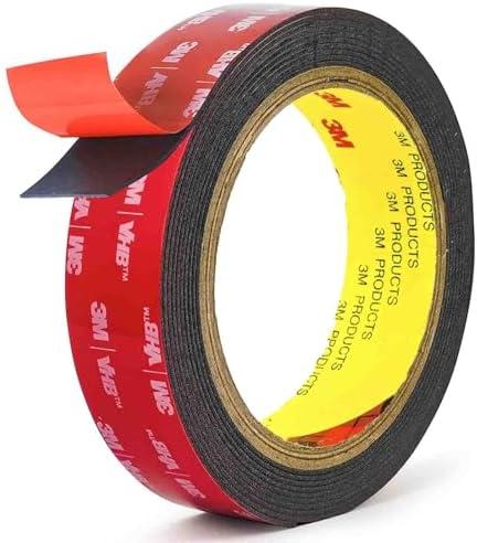 Double Sided Tape Heavy Duty Mounting Tape Strong Adhesive Tape Waterproof Foam Tape Picture Hanging Strips Carpet Tape Rug Gripper for LED Strip Light Indoor and Outdoor (1in X 10ft)