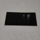 Vent Systems 12'' x 6'' Inch (Overall Dimensions) Black Metal Vent Duct Cover - Louvered Rectangular Return Grill with Built in Mesh Screen - HVAC Ventilation Grille for Home Improvement