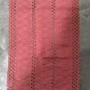 Red Boho Table Runner Farmhouse Modern Small Decoration Table Cloth Macrame Cotton Linen Country Table Runner Kitchen Holiday Wedding Party Birthday Decor 30 x 140 cm