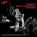 A-Premium Rear Left Suspension Steering Knuckle Compatible with Jeep KL Series Cherokee 2019 2020 2021 2022 2023, Driver Side