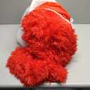 Plush Red Comforter Cover Queen Set, Soft Shaggy Faux Fur Red Bedding Queen Set 3 Pieces (1 Fluffy Duvet Cover + 2 Fuzzy Pillow Cases) Furry Bed Set, Zipper Closure