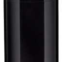 Safco Open Top Trash Can, 14 Gallon Stainless Steel, Modern Garbage Can for Indoor Use, Black