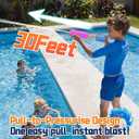 2 x Water Guns for Kids Adults Toddler, High-Capacity Foam Squirt Gun Toy, Summer Fun Water Toys for Pool Outdoor Beach Games, Water Blaster for Ages 4-8 8-12 Boys Backyard Party Play (6.3" 6PCS)