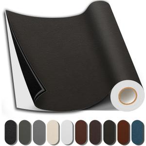 Leather Repair Patch, 35X79 Inch Repair Patch Self Adhesive Waterproof, DIY Large Vinyl Patches for Couches, Furniture, Kitchen Cabinets, Wall （Coffee, 35X79 Inch）