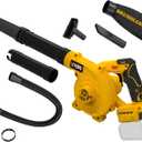 Cordless Leaf Blower for Dewalt 20V Max Battery, Jobsite Air Blower with Brushless Motor,6 Variable Speed Up to 180MPH,2-in-1 Handle Electric Blower and Vacuum Cleaner(Battery Not Included)