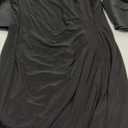 Adrianna Papell Womens Short Draped Jersey Dress (10, Black)