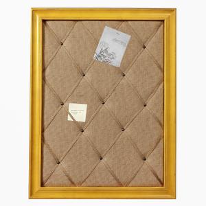Vision Board Linen Bulletin Board Wood Frame, 21"27" Pin Boards Large Cork Boards for Walls, Rustic Message Board Decorative Memo Boards, Wall Mounted Display Picture Board for Home Office Decor
